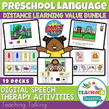 Developmentally appropriate games are incredibly valuable tools for shaping the growth of your child's developing brain, including language development. Speech Therapy Boom Cards Preschool Language Activities Bundle
