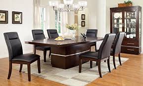 Furniture Of America Adara 7 Piece Modern Led Illuminated Dining Set Dining Room Furniture Sets Furniture Of America Furniture