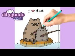 Image of imagenes de anime para dibujar a lapiz faciles de amor. Como Dibujar Pusheen Dia Del Padre Kawaii Dibujos Imagenes Faciles Anime Para Colorear