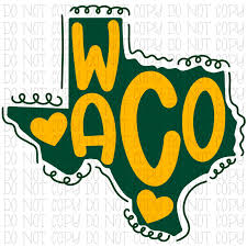 テキサス州ウェイコ TX 黄色と緑 - スポーツ チーム ステート デジタル ダウンロード インスタント PNG ファイル - Etsy 日本