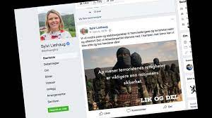 She was an alternate representative in the storting (parliament) before being elected a full representative in 2017 for the area in which she was born. Sylvi Listhaug Slettet Omdiskutert Bilde Fra Facebook Smp No Nyheter Nyheter Fra Alesund Sunnmore Og Nordvestlandet