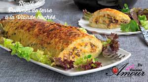 Roule De Pomme De Terre A La Viande Hachee Recette Plat A Base De Viande Hachee Recettes De Cuisine