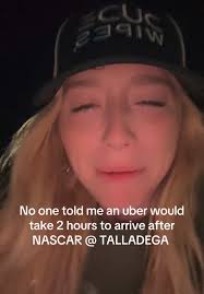 A police officer offered to let us ride in the cage to a gas station…. Welp  by dega #talladega #nascar #uber