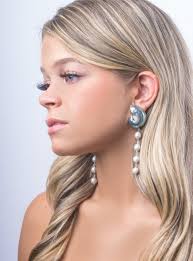 Shop Now Nautilus & Pearl Drop Earrings