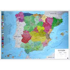 Enjoy the videos and music you love, upload original content, and share it all with friends, family, and the world on youtube. Mapa Fisico Politico De Espana Karte Von Spanien Poster Grossformat Jetzt Im Shop Bestellen Close Up Gmbh