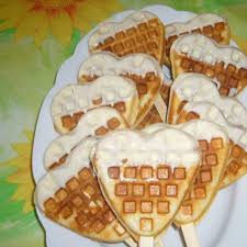 Herz Waffeln Am Stiel Rezept Waffel Am Stiel Waffeln Lebensmittel Essen