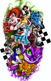 What makes a good alice in wonderland design? Artstation Alice In Wonderland Tattoo Design Gabriel Cardozo