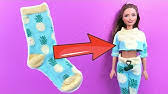 In this tutorial video i show you how to make this evening dress. Cute Easy Diy How To Make Barbie Doll Clothes Top Pants Skirts Youtube