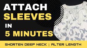 Sleeveless dress matching or similar fabric (or contrasting fabric would be fun too!) matching thread. How To Add Sleeves To A Sleeveless Dress Alter Neck And Dress Length Stitching Mall Youtube