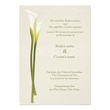 White Calla Lily Wedding Invitation Zazzle Com Calla Lily Wedding Invitations Calla Lily Wedding Lily Wedding Invitations