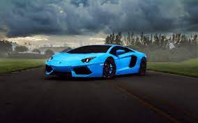 Blue Lamborghini Background Blue Lamborghini Car Wallpapers Super Cars