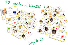 Elau A L Ecole Du Bord Du Monde Carte D Identite Apprendre L Anglais Jeux Anglais