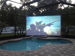 No matter how long it takes. Outdoor Backyard Theater Guide Projector People