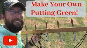 Building a putting green is going to help you improve your short game in golf, but you might not know that practice putting greens also add value to your to have a smooth carpeting, you need a grass with fine blades. Diy Make Your Own Putting Green With Real Grass Video 2 Youtube