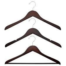 Basic Walnut Wooden Hangers The Container Store Wooden Hangers Clothes Hanger Best Clothes Hangers