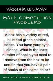 Learn To Solve Worst Case Scenario Problems Click On The Pin For Solution And Similar Problems Math Competition How To Memorize Things Worst Case Scenario