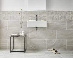 Typically you will choose a floor tile, a wall tile for the shower/ tub surround or even all of the walls in your bathroom, and an accent large scale tiles are definitely on trend when it comes to bathroom floors right now. Design Tips For Matching Ceramic And Vinyl Floor And Wall Tiles Builddirect Blog