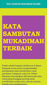 Maybe you would like to learn more about one of these? Kata Sambutan Mukadimah Komplit Terbaru Fur Android Apk Herunterladen