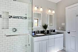 Whether you're looking for bathroom floor tile ideas or bathroom tile designs for the walls, never fear; Bathroom Design Ideas White Bathroom Design With Subway Tiles Traditional Bathroom New York By All Marble Tiles Houzz