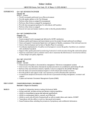 Resume examples for quality assurance rome fontanacountryinn com. Qa Qc Resume Samples Verat