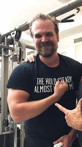 David Harbour Completes Hellboy Training Well Then I Thought He Was Per Hopper Stranger Things David Harbour Stranger Things Stranger Things Have Happened