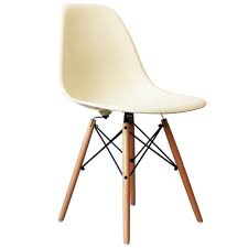 Vanilla Eiffel Chair With Wooden Legs Dining Chair Design Iconic Chairs Side Chairs Dining