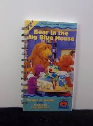 recycled notebook from bear in big blue house vhs box handmade etsy big blue house recycled notebook vhs box