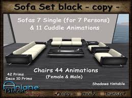 We did not find results for: Second Life Marketplace Sofa Set Black Living Room Sofa Chair Table Special Offer Sale