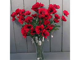 A poppy is a flowering plant in the subfamily papaveroideae of the family papaveraceae.poppies are herbaceous plants, often grown for their colourful flowers.one species of poppy, papaver somniferum, is the source of the narcotic drug opium which contains powerful medicinal alkaloids such as morphine and has been used since ancient times as an analgesic and narcotic medicinal and recreational. 10 X Artificial Red 45cm Poppy Flowers Buy Online In Angola At Angola Desertcart Com Productid 62829861