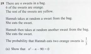 The resource looks at the following: How To Solve The Maths Gcse Question About Hannah S Sweets That Went Viral Mathematics The Guardian
