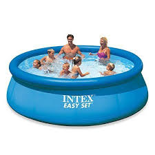 Intex Swimming Pool Super Tough Laminated Pvc Sidewalls Filter Pump 12ft X 30in Easy Set Pools Inflatable Swimming Pool Swimming Pools