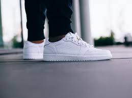 An On Feet Look Of The The Air Jordan 1 Low No Swoosh That Drops Tomorrow Kicksonfire Com Air Jordans Jordan 1 Low Jordans