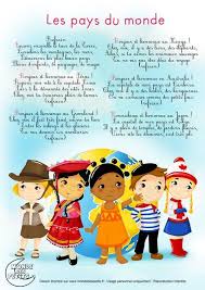 Paroles Chanson Des Pays Du Monde Comptines Chansons Pour Enfants Comptines Enfants