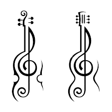 View, download and print treble clef music coloring sheets pdf template or form online. Violin And Guitar Treble Clef Coloring Page Color Luna