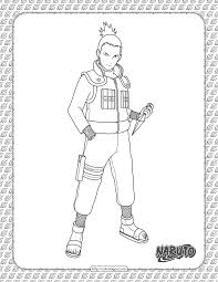 Regardless, he vows to instead become a shinobi like his m Shikamaru Nara Coloring Page