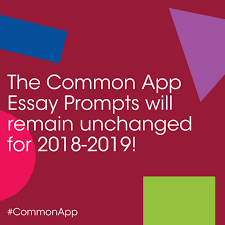 Wondering how to answer common app essay prompts? Common App On Twitter Have You Heard The Commonapp Essay Prompts Will Remain Unchanged For 2018 2019 Https T Co Iqynnl42cy