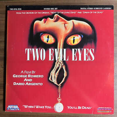 Two Evil Eyes (1990) Horror Laserdisc Dario Argento George Romero -Tested |  eBay