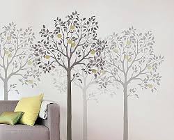 Decorze wall stencils are beautiful and easy to use and diy stencils, these stencils are reusable and used to decor living room wall, bedroom wall with wide range of coll. Free Tree Stencil Patterns Large Tree Stencil Wall Stencils Stencil Designs For Easy Home Decor Stencils Wall Large Wall Stencil Stencil Decor