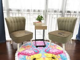 Yifontin Accent Slipper Bedroom Reading Living Room Furniture Accent Chair Set Bedroom Chair