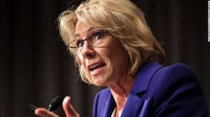 Bucking tradition, DeVos declines invite to media conference