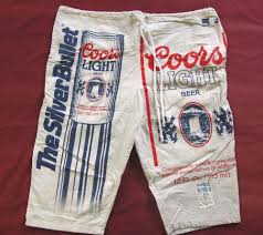 Coors Light Beer Silver Bullet Sweet Sack Vintage Board Shorts Sugar Beach Surf Coors Light Light Beer Beer