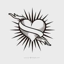 Download Vintage Heart Tattoo Design For Free In 2020 Heart Tattoo Heart Tattoo Designs Tattoo Designs
