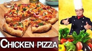 Chicken Pizza Zakir S Kitchen With Chef Zakir Dawn News Youtube Chicken Pizza Chicken Pizza Recipes Food Videos