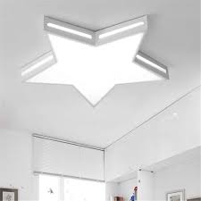 Flush light fixtures look best in rooms with a ceiling that is less than 8 feet high. Runnup Led Flush Mount Ceiling Light Star Shade Minimalist Modern Ceiling Lighting Fixtures Cute Decoration Lights For Children S Bedroom Boys And Girls Room 16inch Cool Light A Buy Online In Guernsey At