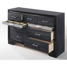 Maybe you would like to learn more about one of these? Buy Acme Naima 25897ek King Storage Bedroom Set 5 Pcs In Black Silver Matte Lacquer Online