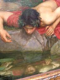 John William Waterhouse S Echo And Narcissus 1903 Detail In 2020 Ethereal Art Greek Art Art Painting