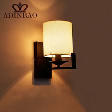 Collection vanity fixture bath light. Modern Led Wall Light Black Iron Wall Mount Lamp With Fabric Lampshade Bedroom Wall Sconce For Reading Wall Mounted Lamp Led Wall Lightwall Light Aliexpress