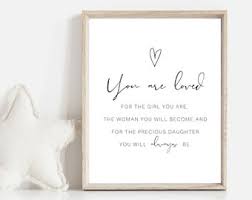 Girl Nursery Quote Etsy