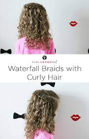 The ombre inspired strand waterfall braid is a magnificent hairstyle with the hair texture looking voluminous and appealing. Waterfall Braid For Curly Hair Girl Loves Glam