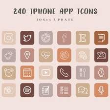 180 Ios 14 App Icons Pack Aesthetic Neutral Colors Pink Iphone Icons Iphone App Covers Instant Download Iphone Apps Iphone Icon App Icon